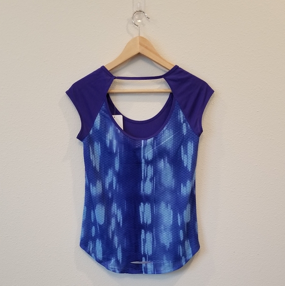 Under Armour Heat Gear Running Singlet XS Fitted Loose Compression Blue w/Reflex - Picture 6 of 13